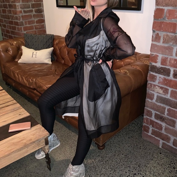 Maison Margiela 1 sheer black coat No offers please price firm Size 42 Italian - Picture 4 of 17